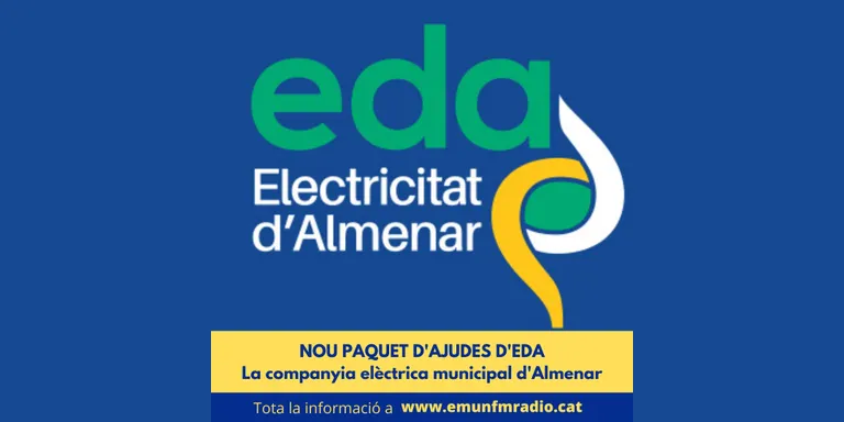 Nou paquet d'ajudes a bars, restaurants i centres d'estètica de EDA, electricitat d'Almenar.