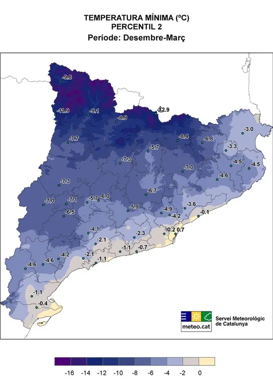 Avís del Servei Meteorològic per fred intens els propers dies