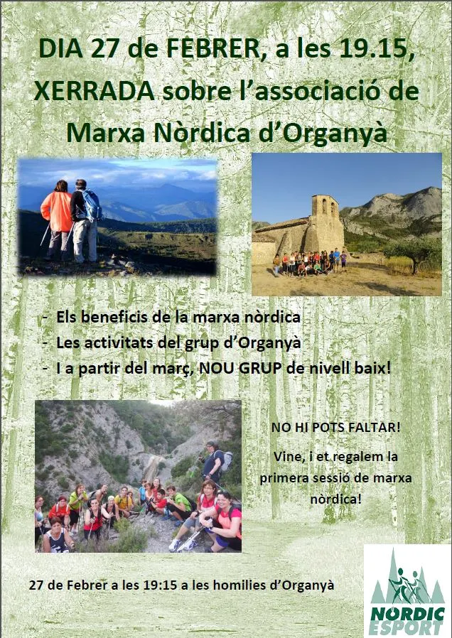 Nordic Walking - Xerrada Organyà