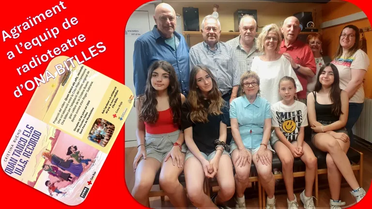 Radioteatre d'ONA BITLLES: Protagonistes de les veus i projeccions del vídeo "Quan tanco els ulls, recordo"