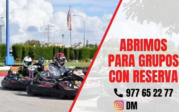El Kàrting Altafulla reobre per als grups que facin reserva prèvia