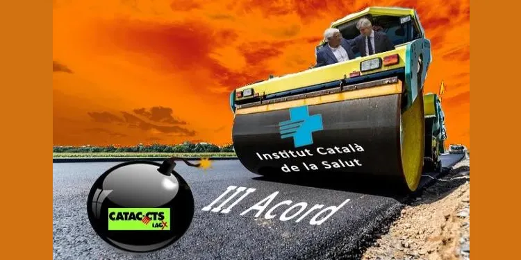 Una vintena d'infermers fan una xiulada davant l'hospital Joan XXIII per reclamar millores salarials