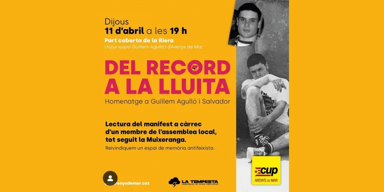 La CUP homenatja aquesta tarda la figura de Guillem Agulló