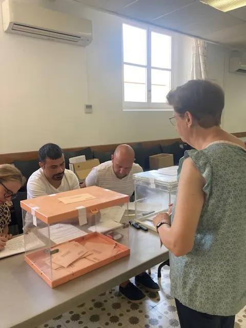 Participació en les eleccions generals 2023 a Caldes a les 14h