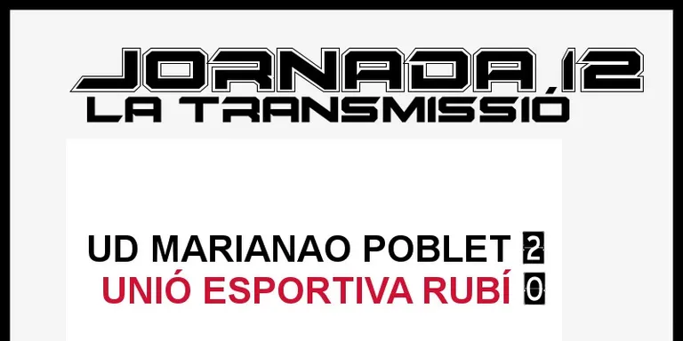 A PEU DE CAMP - JORNADA 12 dissabte