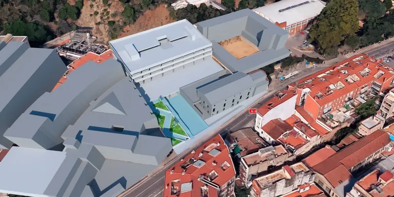 El nou aparcament de l'Hospital de Calella tindrà capacitat per a 420 vehicles i un cost de gairebé 4M