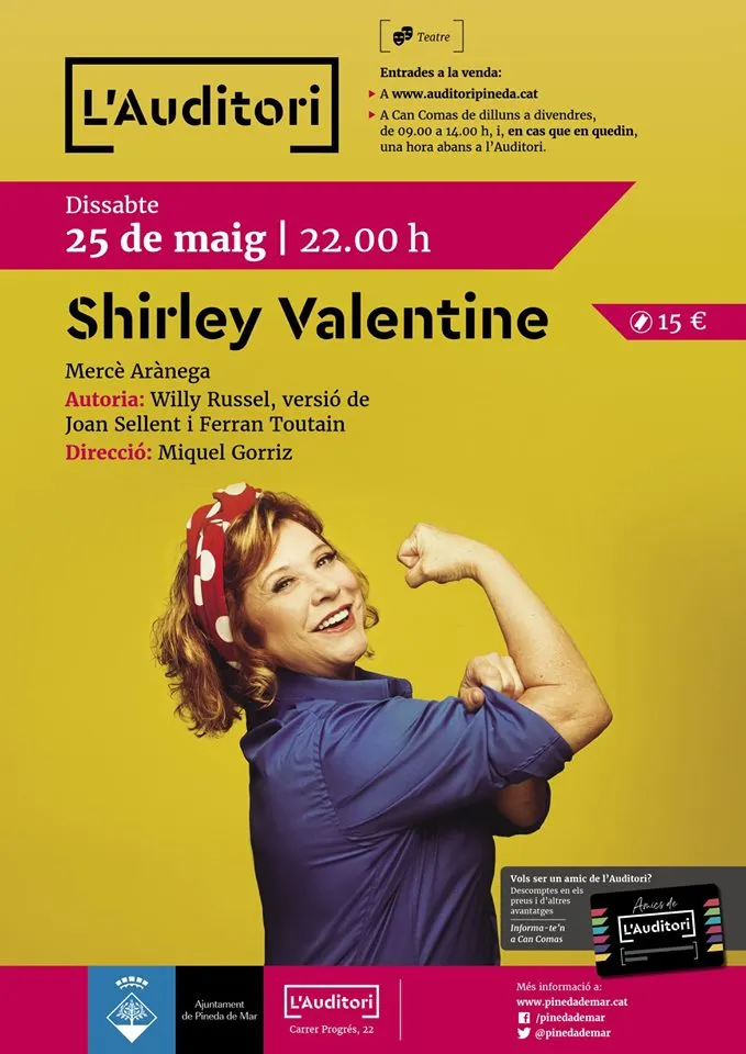 Aquest dissabte teatre 'Shirley Valentine' a l'Auditori