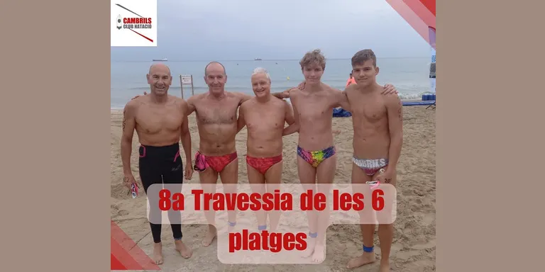 Josep Anglès i Joan Carles Adell aconsegueixen el segon lloc a la Travessia de les 6 platges del CN Tàrraco