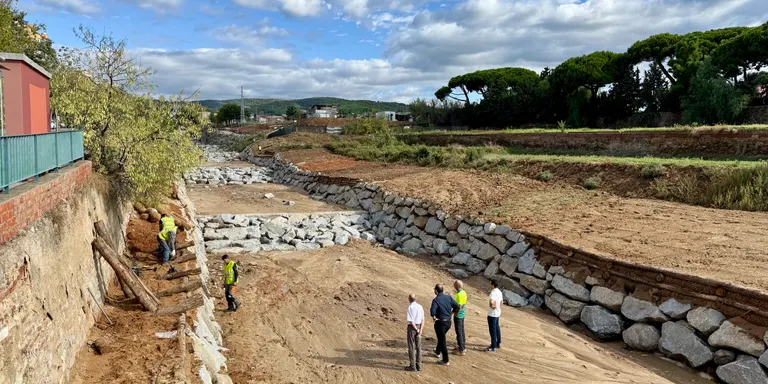 La 'nova' riera de Sant Simó de Mataró supera la prova de les riuades abans de culminar el projecte de renaturalització