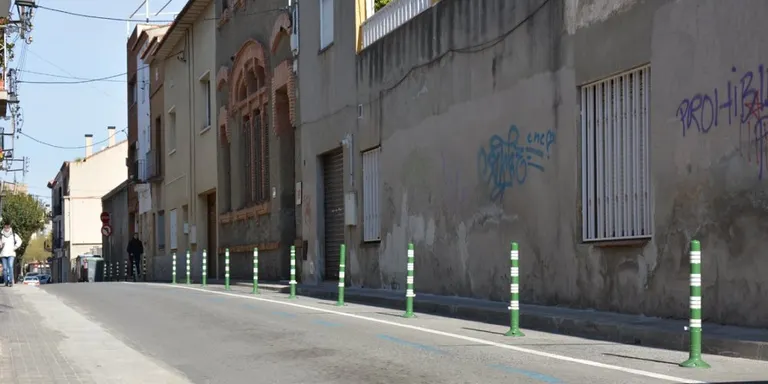 El consistori amplia les voreres d’un tram del carrer Virgili per fer-les accessibles