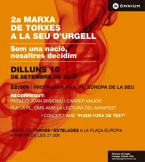 La Seu organitza la primera Marxa de Torxes per la Independència