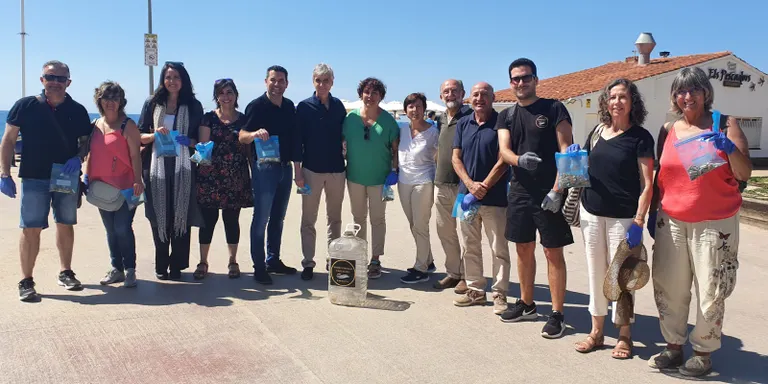 Aquest diumenge s'ha fet a Pineda una recollida de burilles