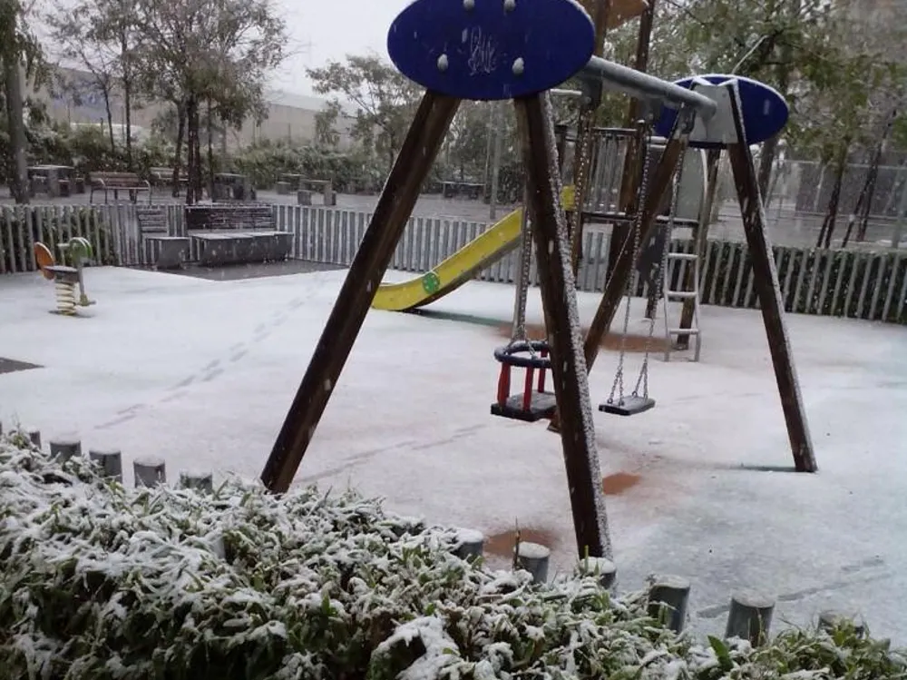 Nevada 2015 Rubí: Plaça de la Sardana
