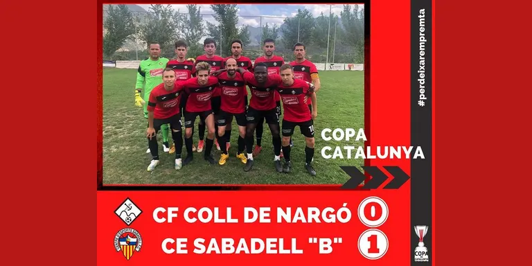 El CF Coll de Nargó acaba la temporada amb l'eliminació als quarts de final de la Copa Catalunya Amateur