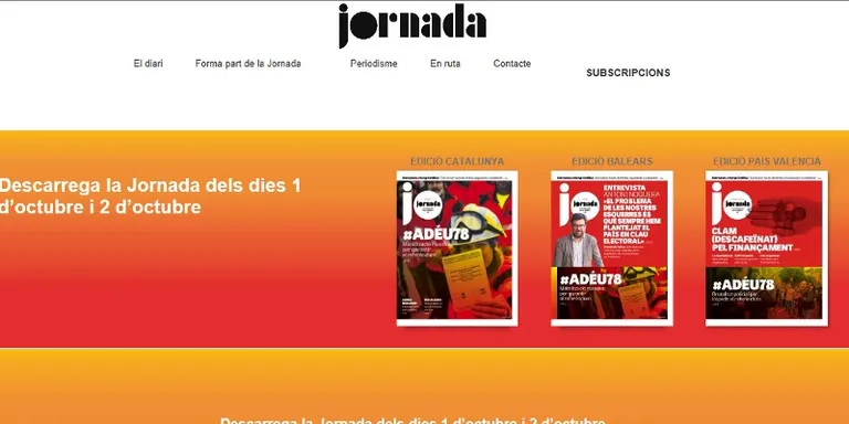 S'ajorna la presentació del diari "Jornada" al 3 de novembre