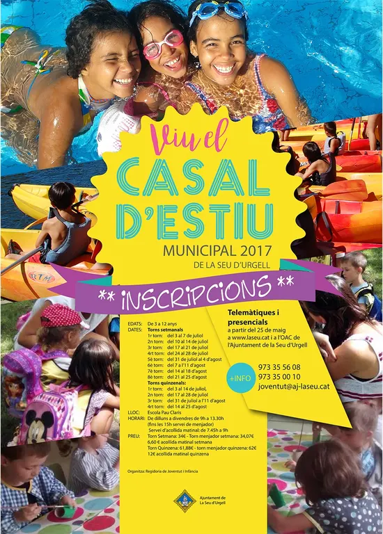 Obertes les inscripcions per al Casal d'Estiu de la Seu