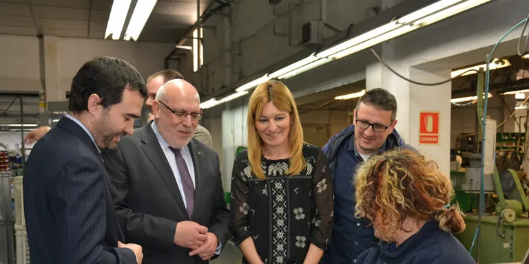El conseller d’Economia visita Rubí Industria de Cremalleras