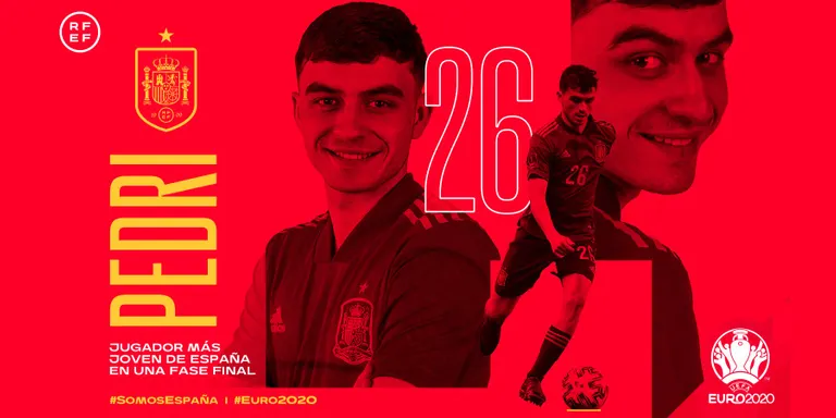 Pedri, el jugador més jove que ha vestit la samarreta de la Selecció