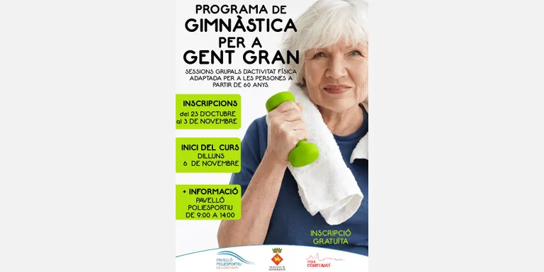 S’obren les inscripcions del programa de gimnàstica per a gent gran