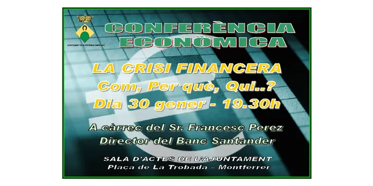 Conferència sobre economia a l'Ajuntament de Montferrer i Castellbò