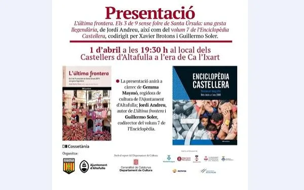 L'anàlisi de l'altafullenc Jordi Andreu sobre la diada històrica de la Santa Úrsula 2019 es presenta aquest divendres a Altafulla
