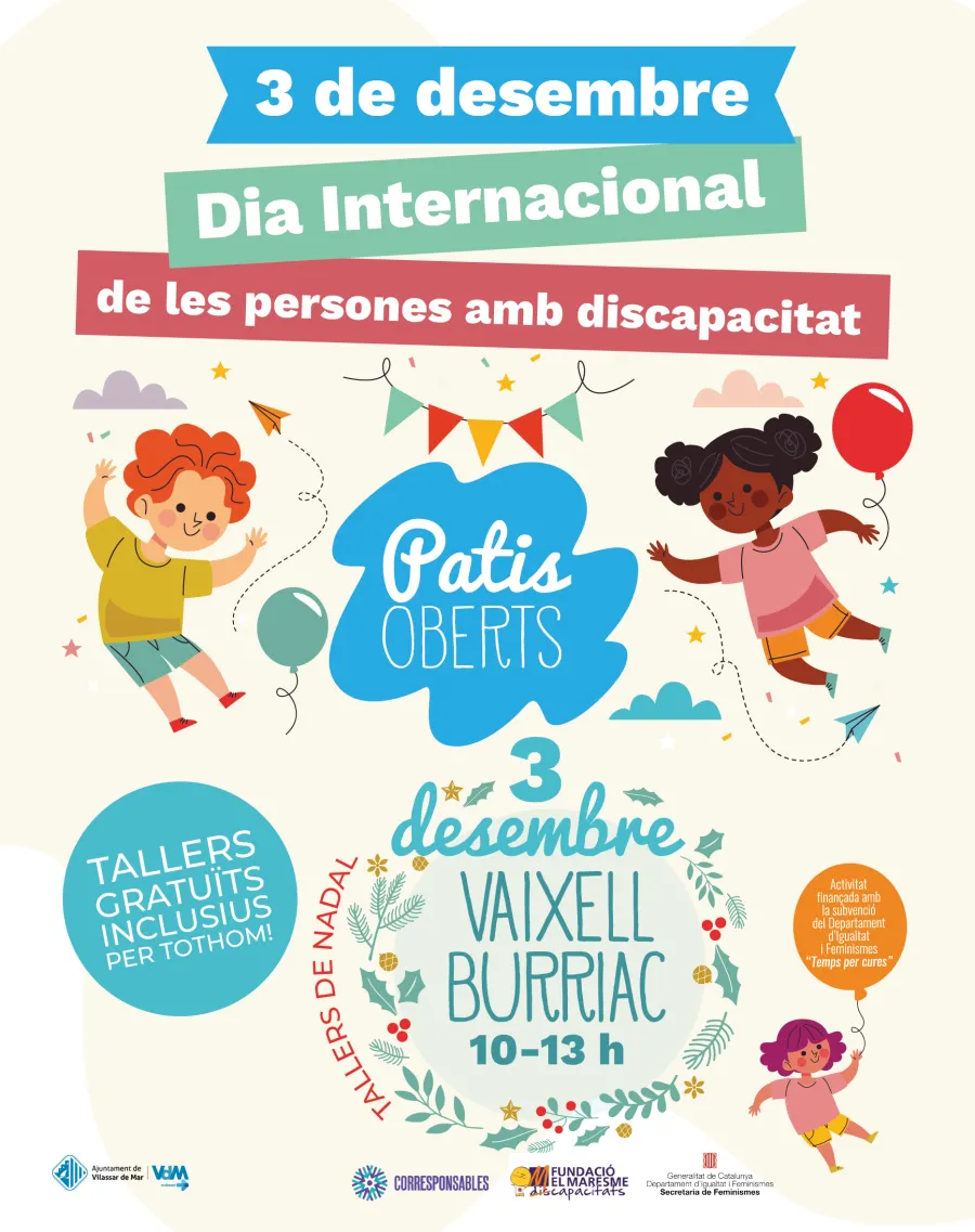 Aquest dissabte, Dia Internacional de les Persones amb Discapacitat