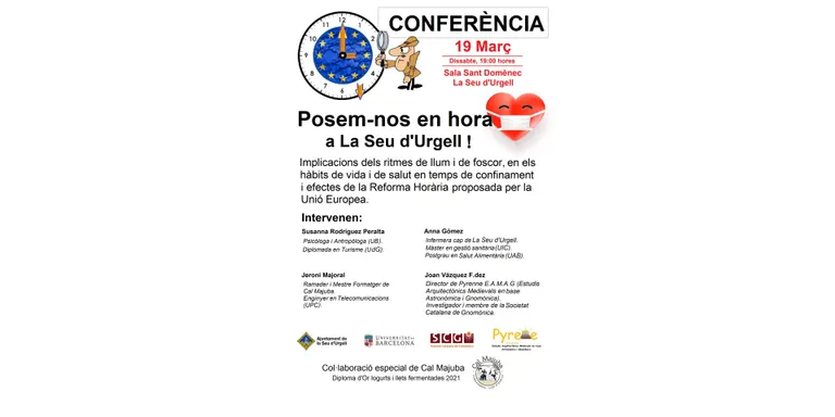 Taula rodona sota el títol "Posem-nos en hora a la Seu d'Urgell!"