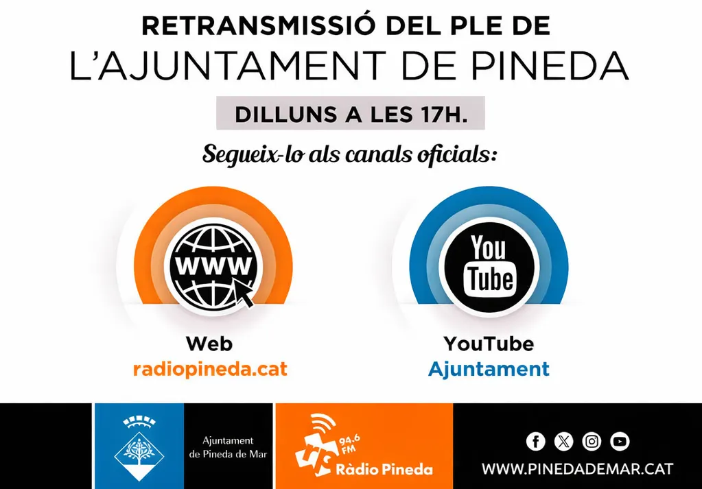 El ple de Pineda porta a aprovació el pressupost municipal del 2027