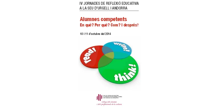 La Seu obre aquest divendres les IV Jornades de Reflexió Educativa