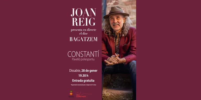 Joan Reig presenta dissabte el seu segon disc en solitari, “Bagatzem”