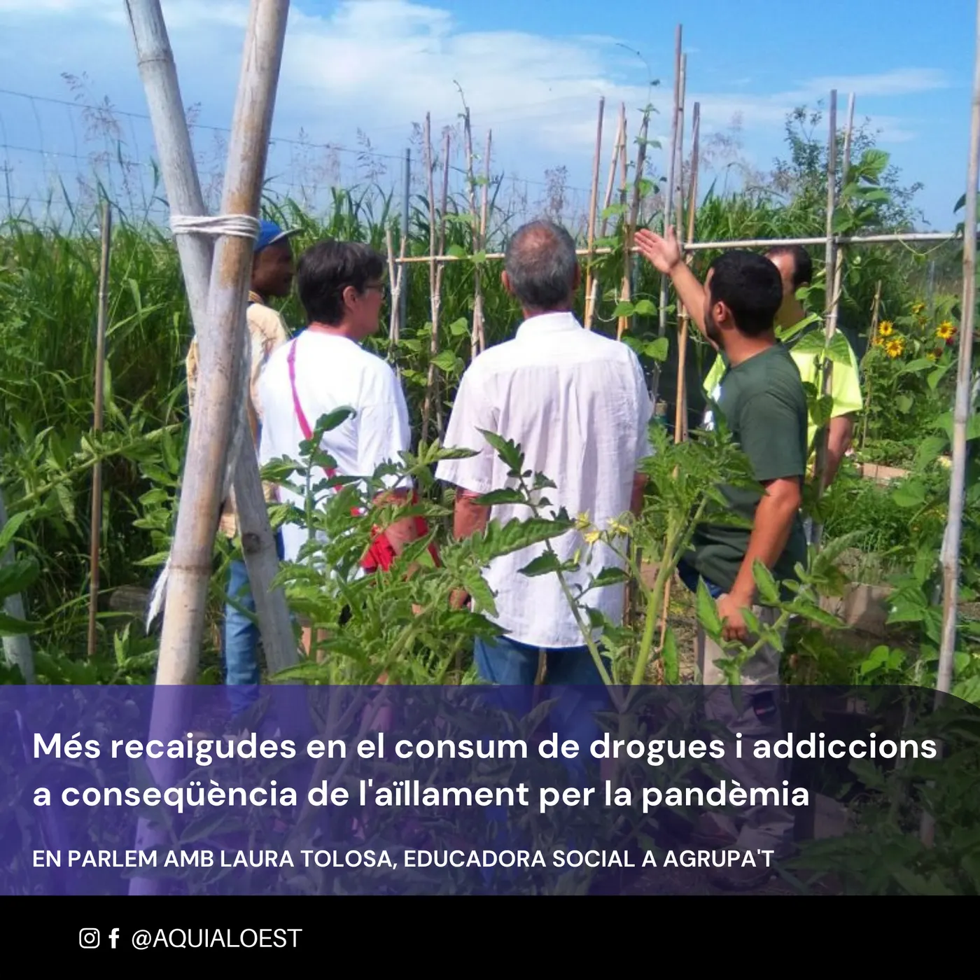 AQUÍ, A L'OEST: La pandèmia ha propiciat la recaiguda a l'addicció als tòxics