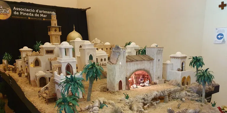 Inaugurat el Pessebre monumental a l'Església de Santa Maria de Pineda