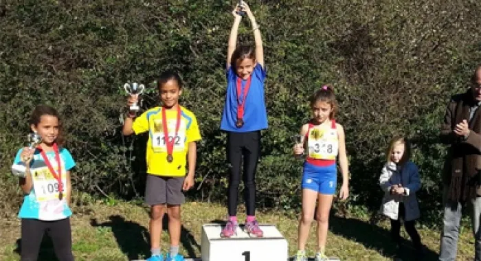 Marta Mitjans, primera en benjamà (foto: Ferran Mitjans)