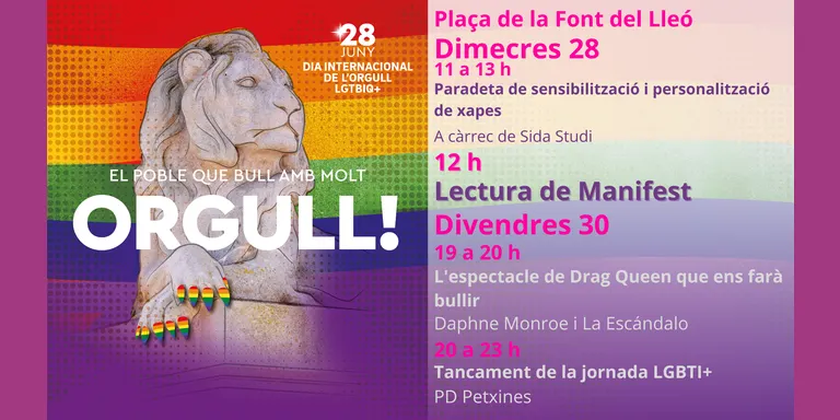 Caldes commemora el Dia Internacional de l’Orgull LGTBI+ amb un programa d’activitats de sensibilització