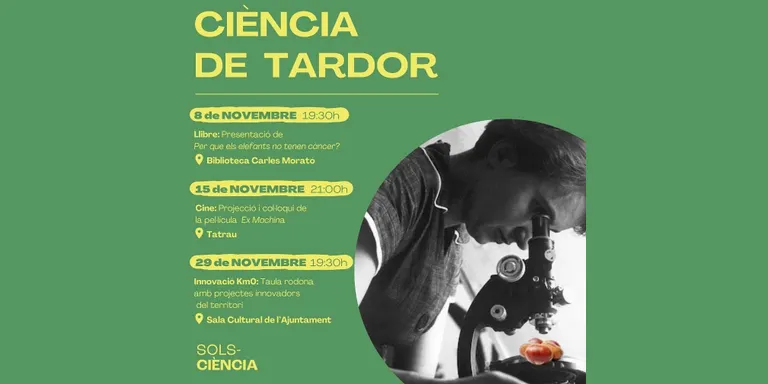 Aquesta tardor torna el Solsciència amb una pel·lícula, un llibre i una taula rodona