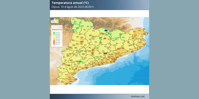 Protecció Civil alerta d’una calor intensa a tota la demarcació de Tarragona