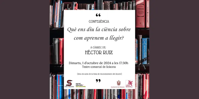 La conferència "Què ens diu la ciència sobre com aprenem a llegir?" obre la Festa del Docent del Solsonès