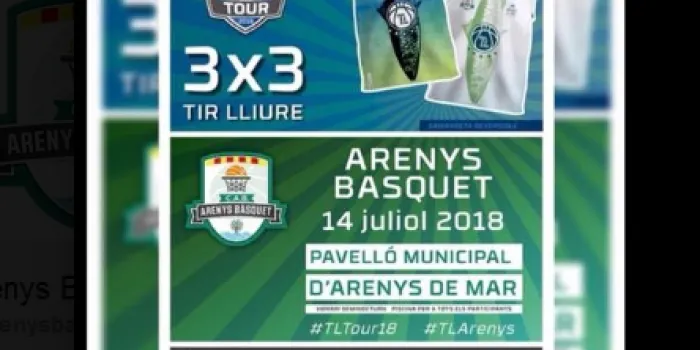 L’Arenys Bàsquet organitza per aquest dissabte el 3x3 de Tir Lliure