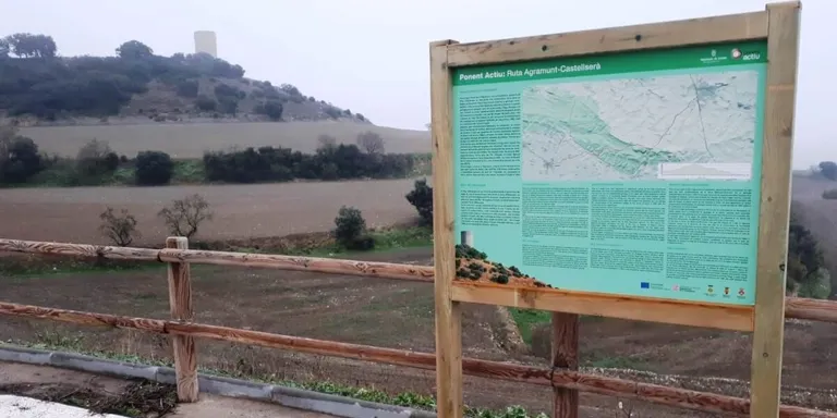 Agramunt senyalitza la ruta de la Serra d'Almenara