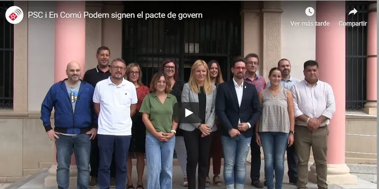 PSC i En Comú Podem signen el pacte de govern