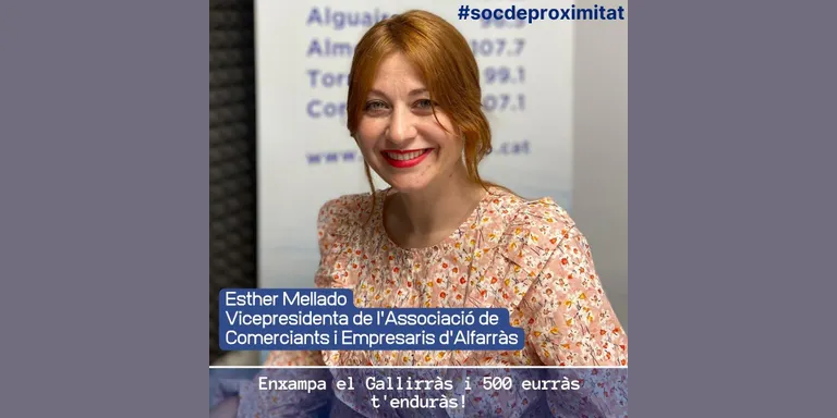 #socdeproximitat amb Esther Mellado, vicepresidenta de l'ACiE Alfarràs