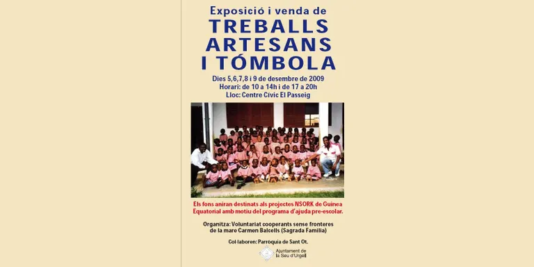 Exposició i venda de treballs artesanals al Centre Cívic