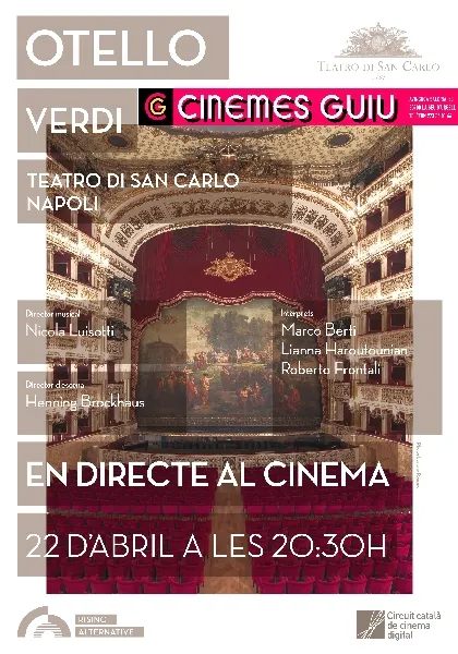 'Otello', propera proposta d'espectacles en directe a Cinemes Guiu
