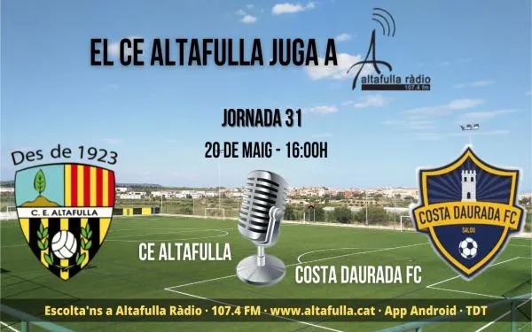 L’Altafulla busca una nova reacció al Joan Pijuan davant el Costa Daurada