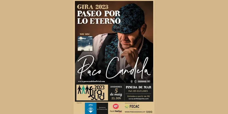 El cantant Paco Candela actuarà a Pineda aquest divendres