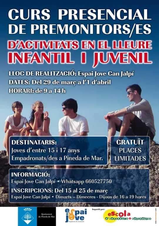 Curs de premonitors/es d'activitats en el lleure infantil i juvenil