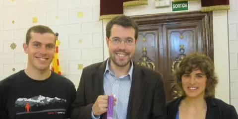 Batalla rep els piragüistes olímpics Maialen Chorraut i Samuel Hernanz