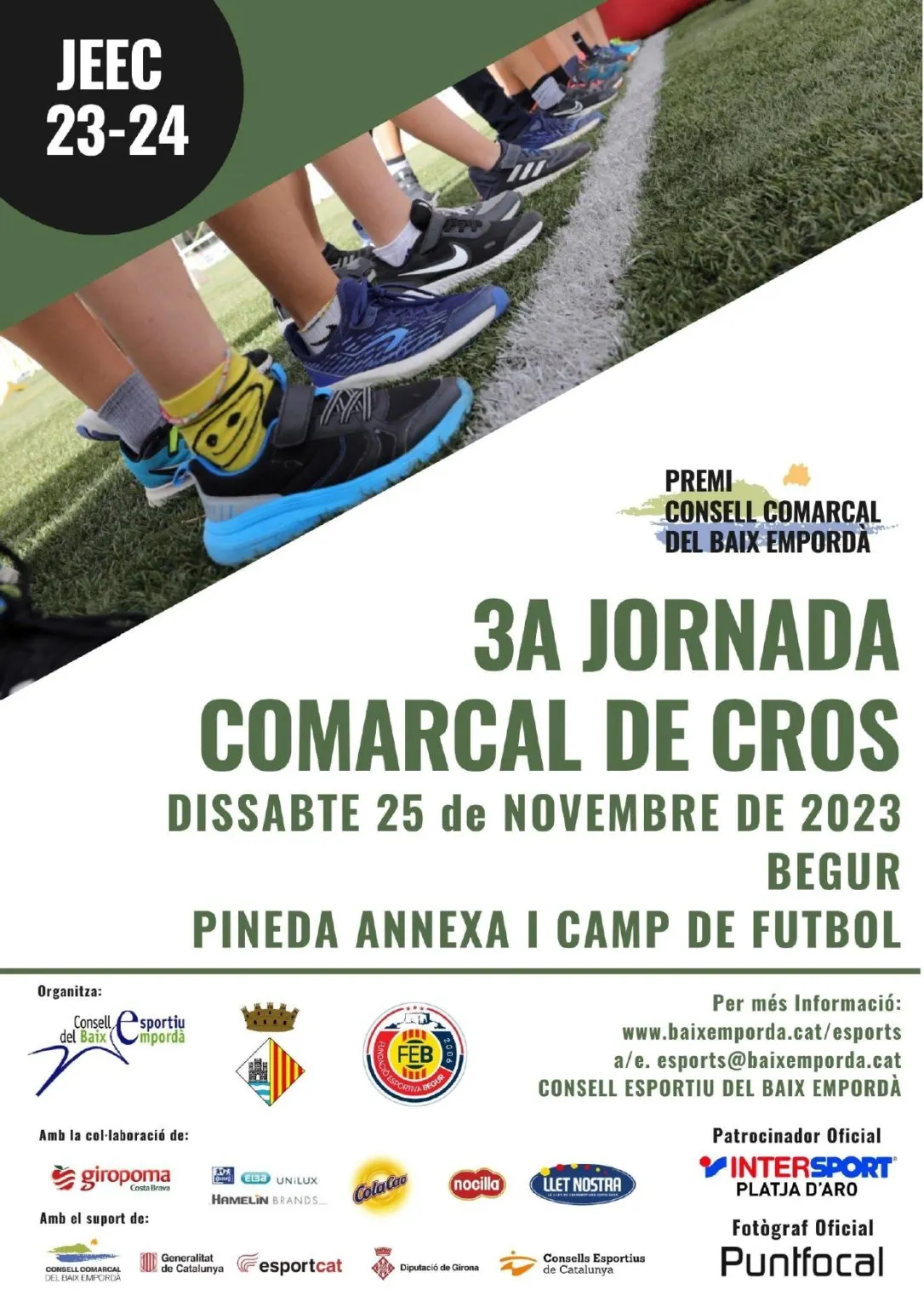 El Circuit Comarcal de Cros Escolar s’atura a Begur el dissabte 25 de novembre