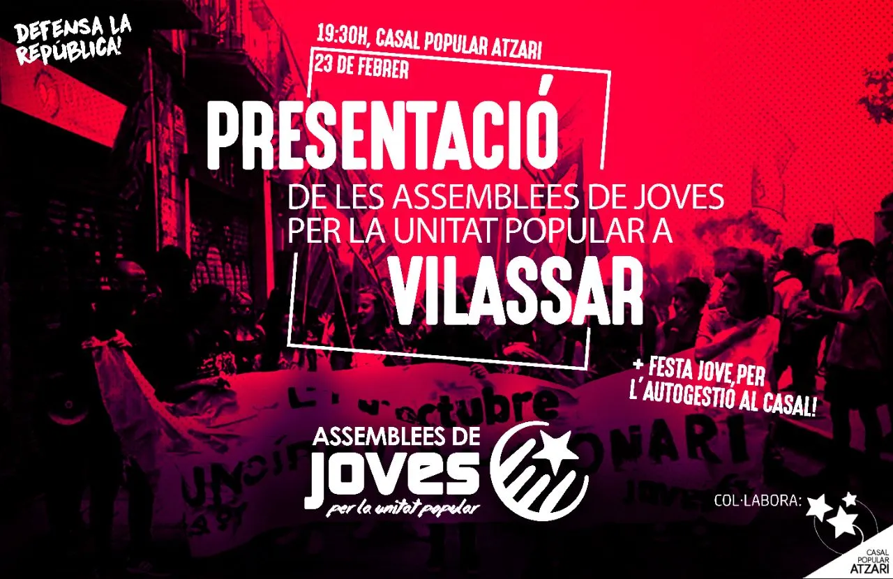 Presentació de les Assemblees de joves per la Unitat Popular a Vilassar