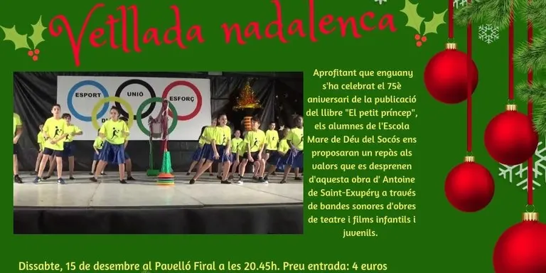 'El Petit Príncep', eix de la vetllada nadalenca del Col·legi Mare de Déu dels Socós